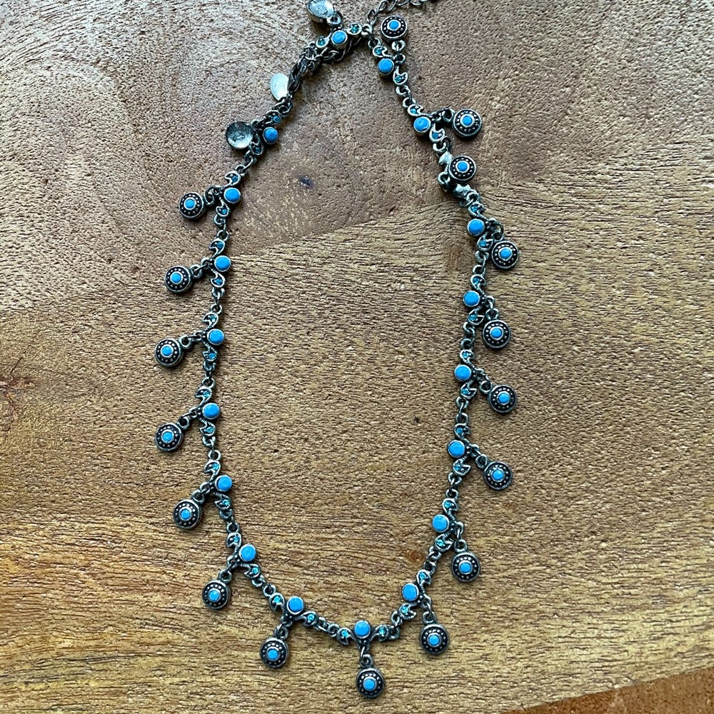 Blue stone necklace